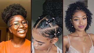 QUICK amp EASY Natural Hairstyles For Black Women 💖 Natural Hairstyles Protective Styles [upl. by Kolb15]