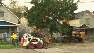 Ariel Castros house is demolished [upl. by Elberta848]