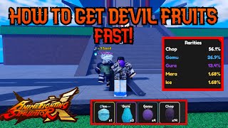 How To Get Devil Fruits Fast LOCATION  Anime Fighting Simulator X Roblox [upl. by Jessey149]