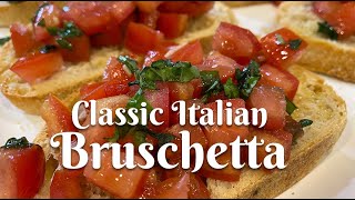 CLASSIC ITALIAN BRUSCHETTA Authentic recipe from Florence Italy [upl. by Etteniuq]