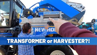 How a Grape Harvester Works  New Holland Braud OptiGrape [upl. by Kries]