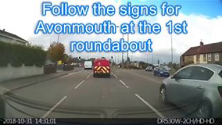 Avonmouth Test Centre Tutorial  Roundabouts on way back to the test centre [upl. by Leak]