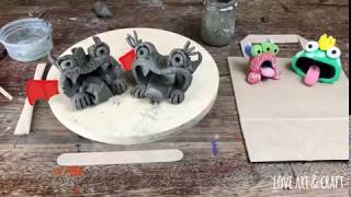 Crazy Clay Monster Tutorial [upl. by Aiuoqes]