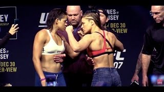 Ronda Rousey vs Amanda Nunes UFC 207 Weigh In [upl. by Aiuqes]