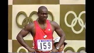 1988 Olympics 100m SemiFinals Ben Johnson Carl Lewis CBC [upl. by Adarbil]