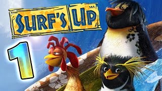 Surfs Up Walkthrough Part 1 ♒ PS3 X360 Wii PS2 GCN PC ♒ ∿∿∿∿ [upl. by Odama]