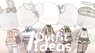 7 Cute Outfit Ideas  Gacha Club [upl. by Backer]