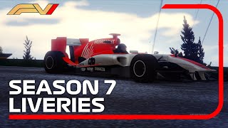 GTA F1 I Season 7 Liveries [upl. by Sidwel]