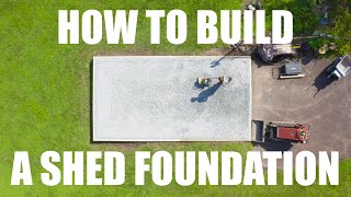 How to Build a Gravel Shed Foundation [upl. by Bunker888]