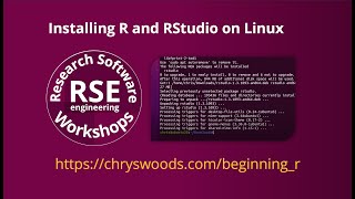 Installing R and RStudio on Linux [upl. by Marjory]