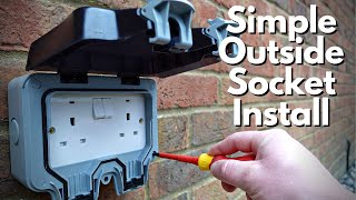 How To Install an Outside Socket  External Plug Installation Guide [upl. by Bennir]