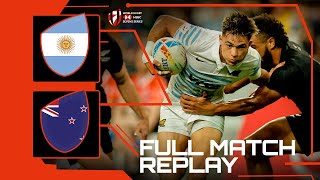 Argentina v New Zealand  Full Match Replay  Singapore Sevens Cup Final [upl. by Anilev]