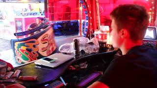 Jonathan Danters waltzer operator view with Tyller controlling at Caldicot Funfair 2018 [upl. by Julis]