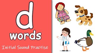 d Words  Phonics  Initial Sounds [upl. by Louisa]