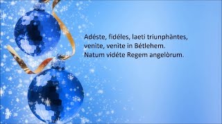 Adeste fideles  Canzoni natalizie con testo Christmas music with lyrics [upl. by Hiroshi]