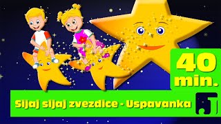 Sijaj sijaj zvezdice  Uspavanka 40 min  Twinkle Twinkle Little Star  Dečije pesme  Pesme za decu [upl. by Thun432]