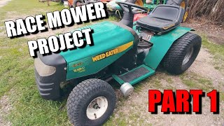 How to build a racing mower part 1 lower the front end [upl. by Ayatahs]