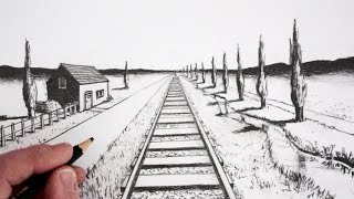 How To Draw Using 1Point Perspective [upl. by Yeroc360]