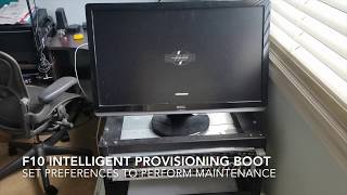 Enable intelligent provisioning in BIOS gen8 HP Proliant Intelligent provisioning using f10 [upl. by Ahsimrac]