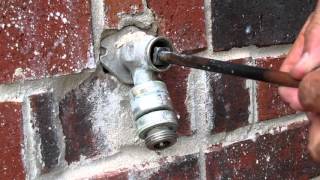 DIY How To Repair A Leaky Outdoor Faucet [upl. by Ecnarret712]