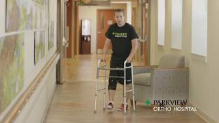 Using a Walker Sitting and Standing – Non WeightBearing [upl. by Odnalra]