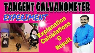 TANGENT GALVANOMETER Experiment [upl. by Enialem]