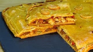 Receta Empanada gallega de bonito en aceite  Recetas de cocina paso a paso Loli Domínguez [upl. by Anaidiriv]