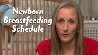 Newborn Breastfeeding Schedule  CloudMom [upl. by Ynhoj919]