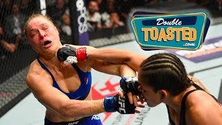 RONDA ROUSEY LOSES TO AMANDA NUNES IN 48 SECONDS  Double Toasted Highlight [upl. by Castorina]