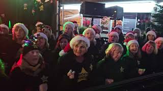 WHAT CHRISTMAS MEANS TO ME Rock Choir at Birkdale Lights Switch On 1st December 2024 [upl. by Nomolos267]