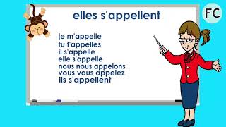 Le Verbe S Appeler au Présent  To Call Present Tense  French Conjugation [upl. by Ednarb]