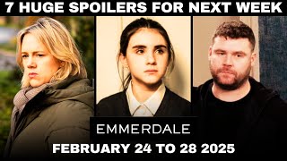 7 Emmerdale Spoilers for Next Week  February 24 to 28  2025 [upl. by Karlik]