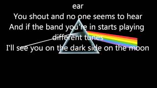 Pink Floyd Brain DamageEclipse lyrics [upl. by Suissac780]