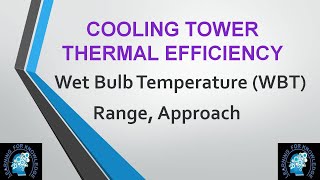 Cooling Tower Efficiency Thermal Calculation Wet Bulb Temperature [upl. by Dorothea]