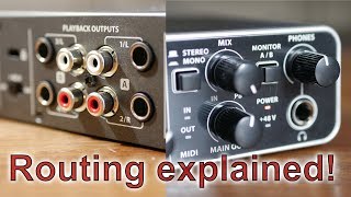 Behringer UMC404HD  Audio Routing Explained [upl. by Rudich]