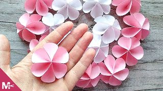 ► Cómo hacer una FLOR DE PAPEL en MINUTOS 😍🌸 [upl. by Colt]