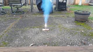 Potassium chlorate and hexamine rocket test [upl. by Leopoldine]