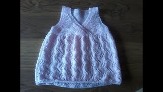 tuto tricot layette tricoter une jolie robe fantaisie pour bébé [upl. by Rolat584]