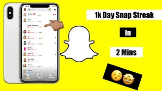 How To Get A 1000 Day Snap Streak In 2 Mins [upl. by Ellingston]