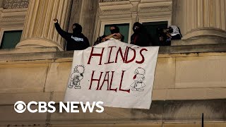 Protesters at Columbia University take over campus building [upl. by Lorelle]