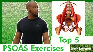 Psoas  Top 5 exercises [upl. by Neille]