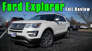 2017 Ford Explorer Full Review  Platinum Sport Limited amp XLT [upl. by Prevot604]