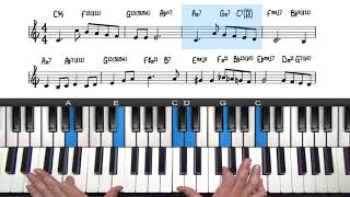 quotThe Christmas Songquot Jazz Piano Tutorial  Chestnuts Roasting On An Open Fire [upl. by Aisa215]