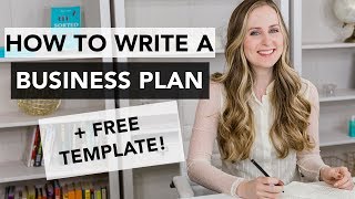 How to Write a Business Plan  Entrepreneurship 101 [upl. by Calvina]