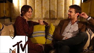 Insurgent Shailene Woodley amp Theo James aka Sheo Play Would You Rather  MTV Movies [upl. by Ori]