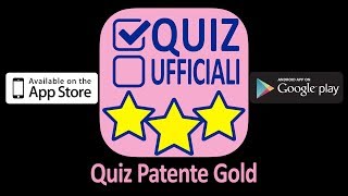 Quiz Patente Gold  La migliore App per l Esame Patente B amp A [upl. by Ramo]