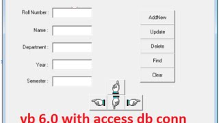 How to Connect Microsoft Access Database with Visual Basic 60 vb 60 database connection [upl. by Orravan]