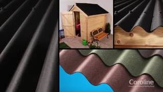 How to Install Coroline Corrugated Bitumen Roofing Sheets [upl. by Nihahs]