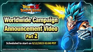 Dokkan Battle Worldwide Campaign Announcement Video Part 2 [upl. by Reffotsirk]