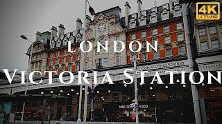 London Victoria Station Walk Through England 4K [upl. by Toddie361]